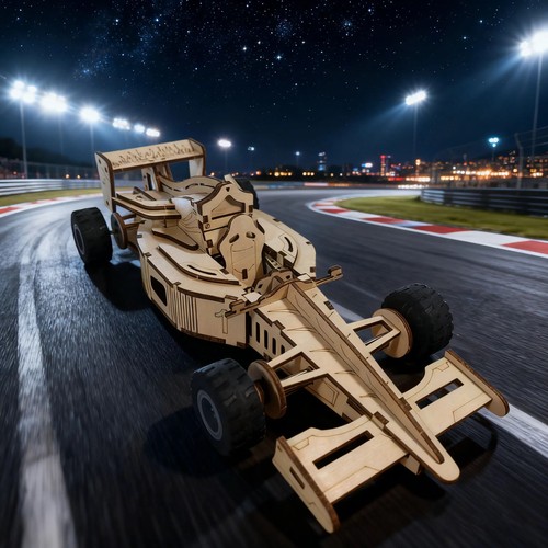 Diy wooden car model kit - -,