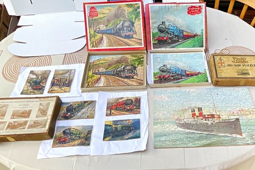 Vintage wooden jigsaw - vintage,