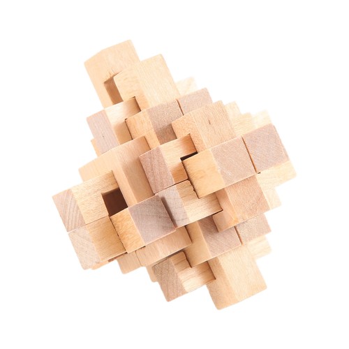 Woodpuzzle brain teaser - brain, toy